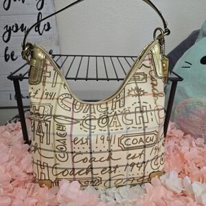 Coach Multicolor Script Shoulder Bag - Like New